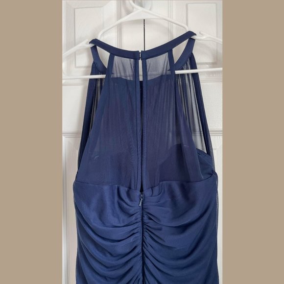 DB Studio Bridesmaids Dress with Illusion Neckline | Marine Size 12 - Picture 8 of 15